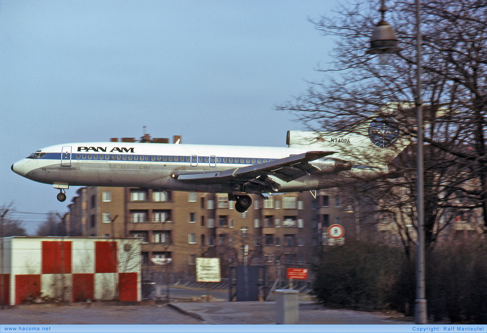 Photo of N340PA - Pan Am Clipper Talisman / Koeln-Bonn / Golden Age / Berliner Luft / Duesen­droschke - Berlin Tempelhof Airport - Mar 1975