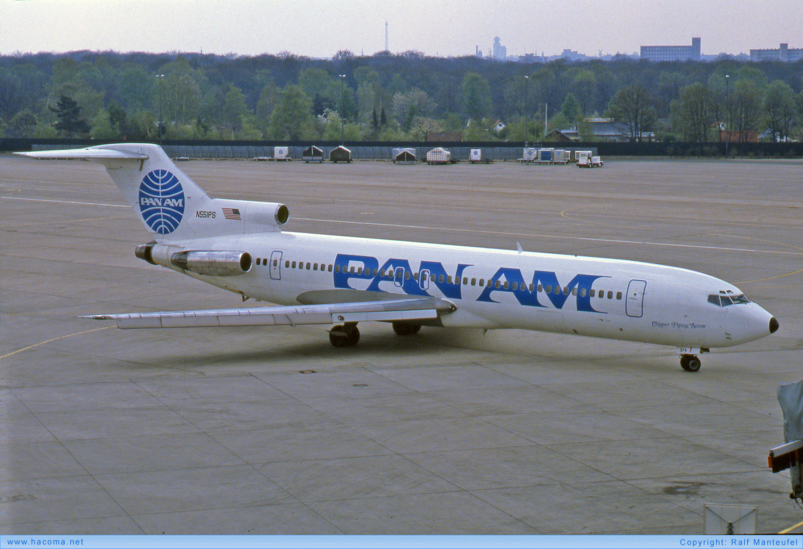 Photo of N374PA - Pan Am Clipper Flying Arrow - Berlin-Tegel Airport - May 1985