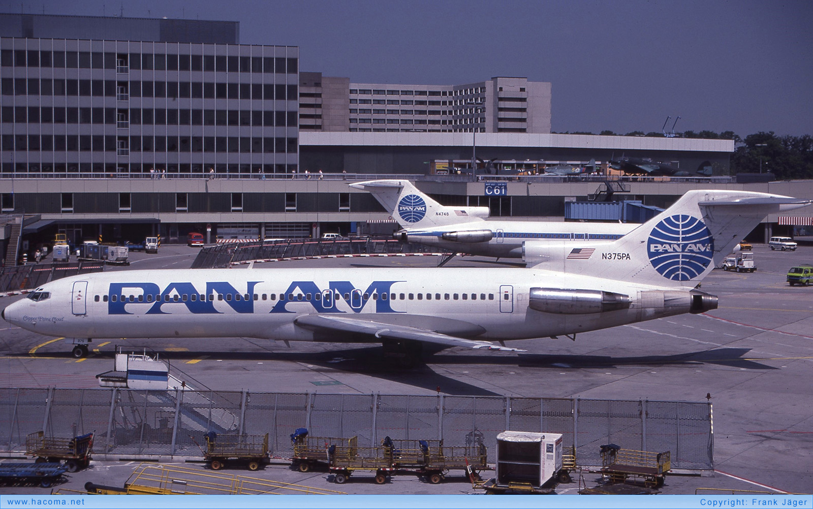 Foto von N375PA - Pan Am Clipper Flying Cloud - Flughafen Frankfurt am Main - 25.05.1985