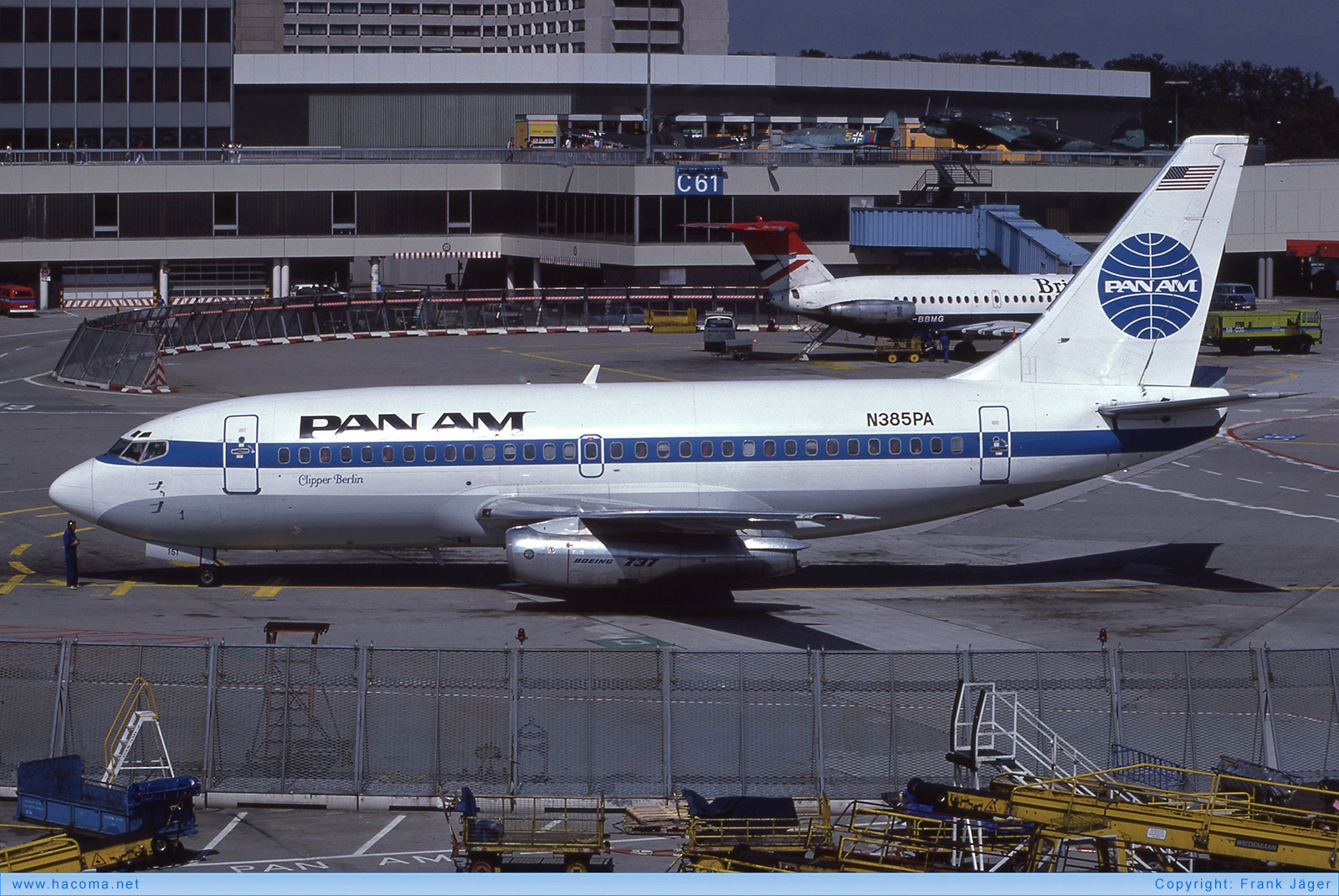 Photo of N385PA - Pan Am Clipper Berlin - Frankfurt International Airport - Sep 1, 1984