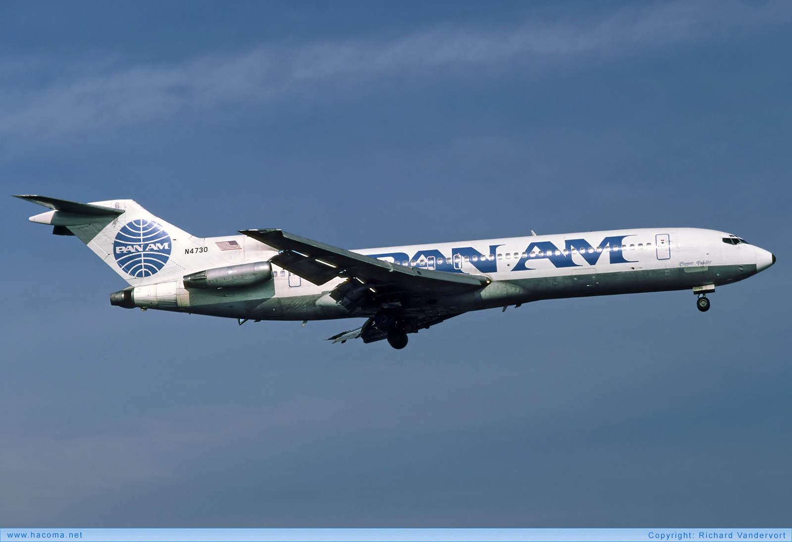 Photo of N4730 - Pan Am Clipper Fidelity - London Heathrow Airport - Mar 1987
