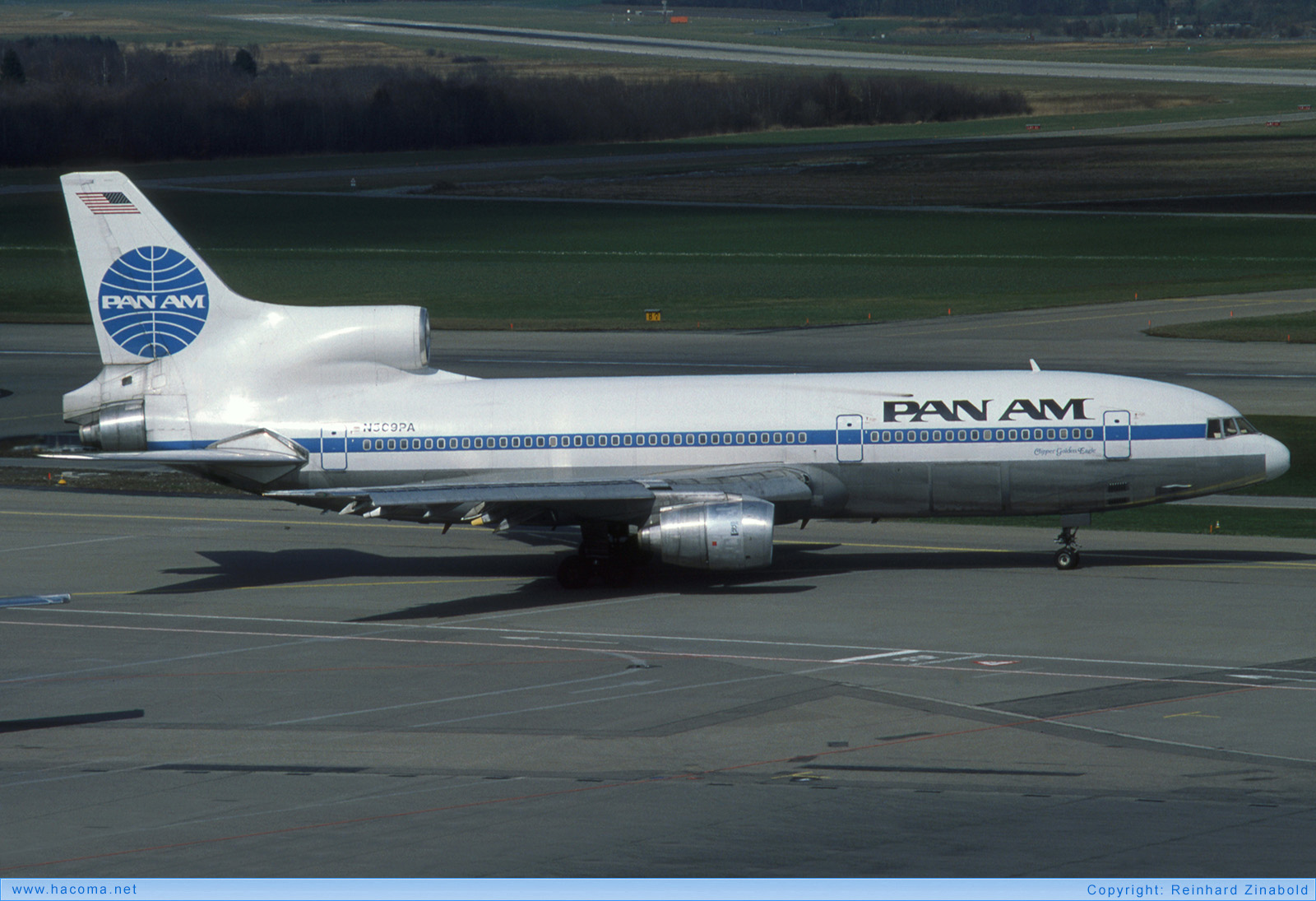 Photo of N509PA - Pan Am Clipper Golden Eagle - Zurich International Airport - Mar 1983