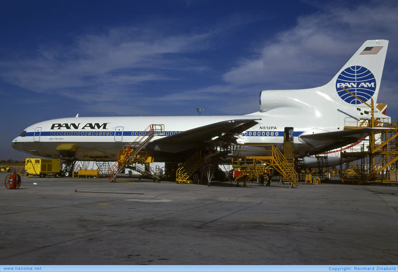 Foto von N512PA - Pan Am Clipper War Hawk - Palmdale Regional Airport - 12.1980