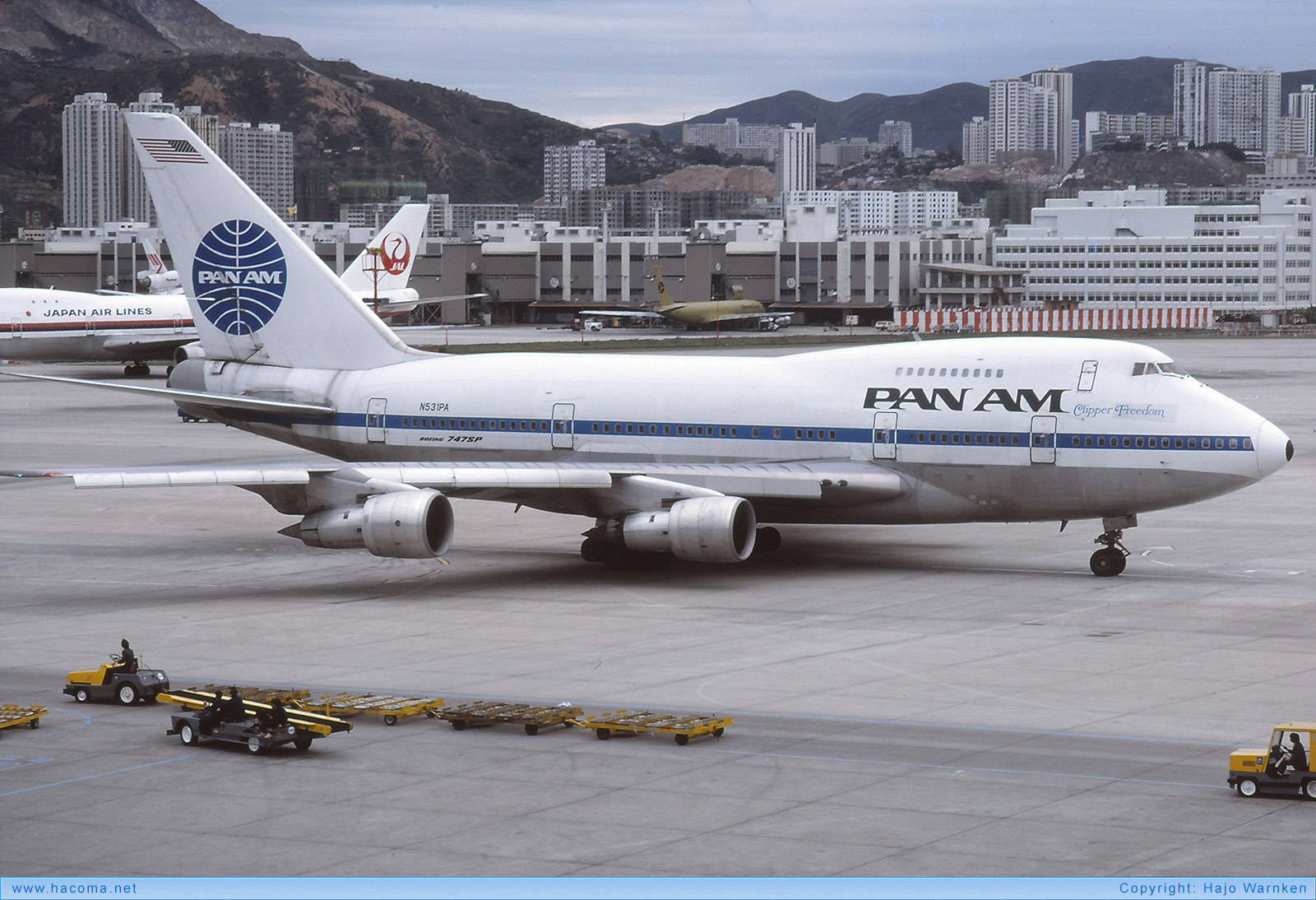 Photo of N531PA - Pan Am Clipper Liberty Bell / Freedom - Kai Tak Airport - Apr 14, 1980