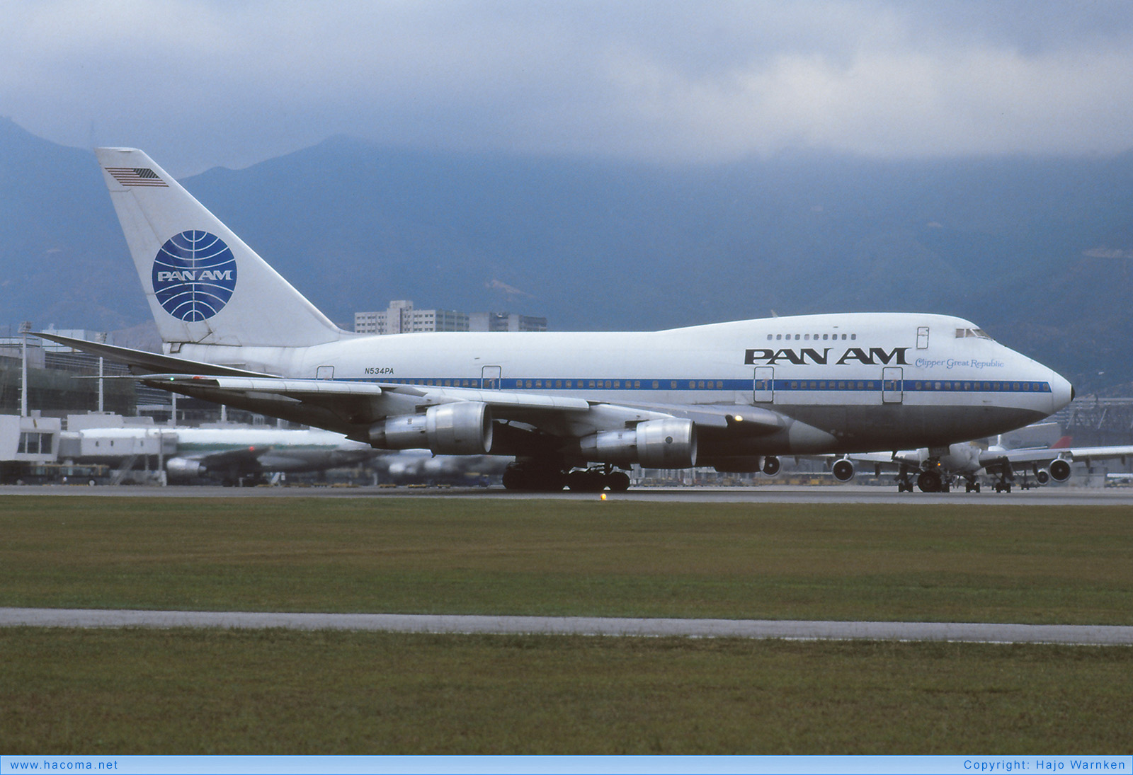 Foto von N534PA - Pan Am Clipper Great Republic - Flughafen Kai Tak - 04.1980