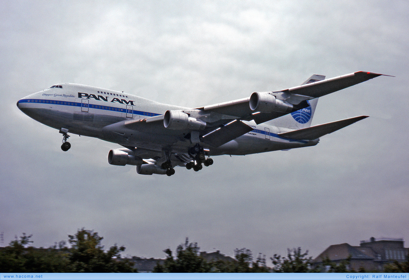 Foto von N534PA - Pan Am Clipper Great Republic - Flughafen Tempelhof - 09.1976