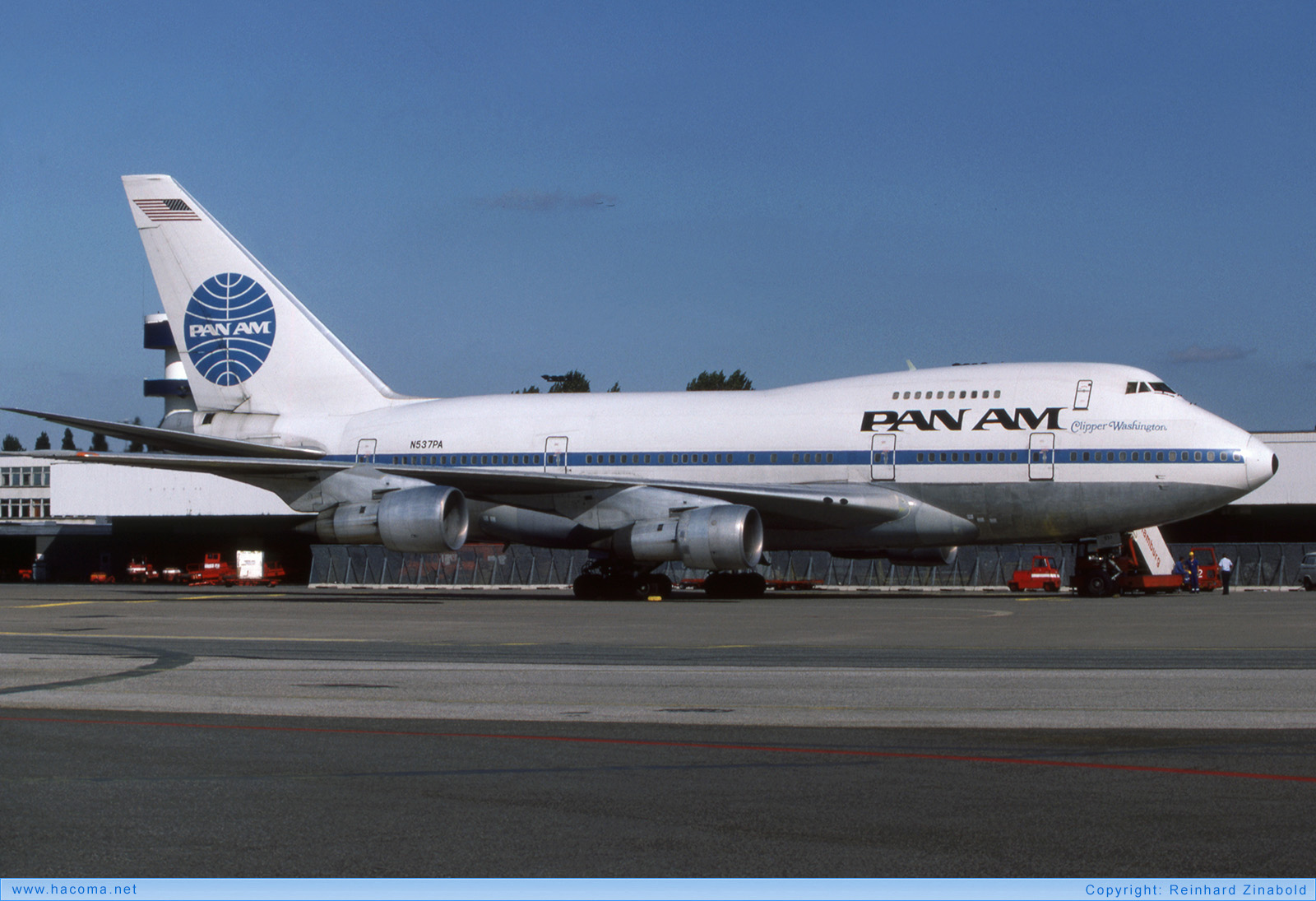 Foto von N537PA - Pan Am Clipper High Flyer / Washington - Flughafen Hamburg - 08.1983