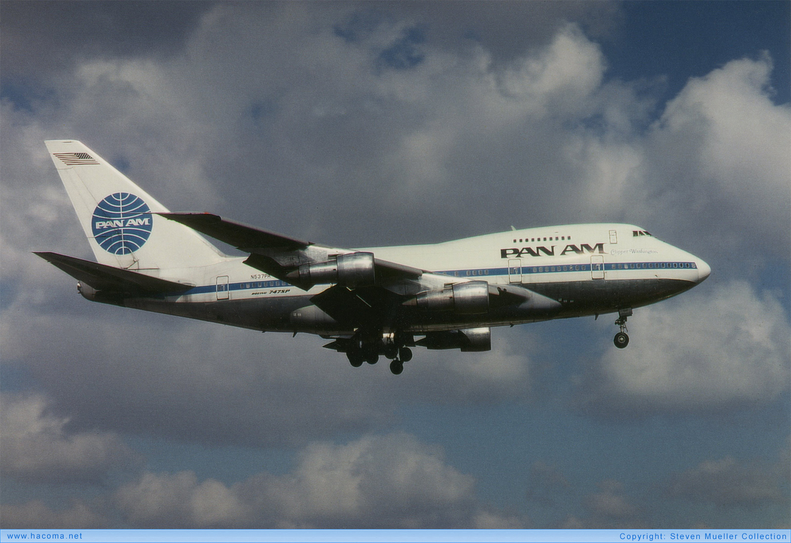 Foto von N537PA - Pan Am Clipper High Flyer / Washington - 1986
