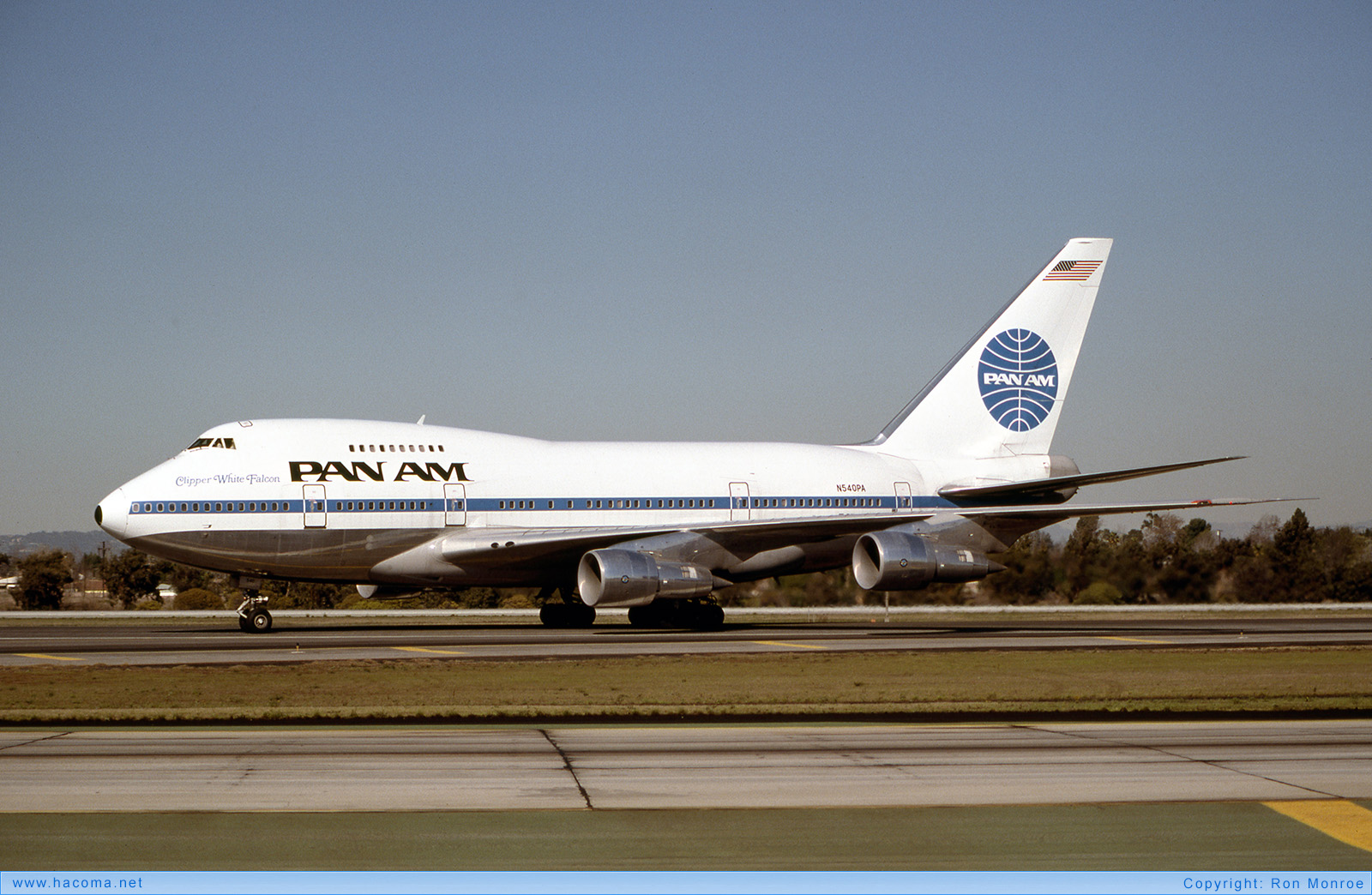 Photo of N540PA - Pan Am Clipper White Falcon / Flying Arrow / Star of the Union / China Clipper - Los Angeles International Airport - Mar 1980