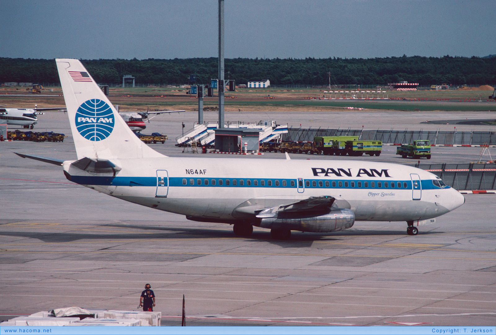 Photo of N64AF - Pan Am Clipper Spandau / San Diego / Morning Glory - Frankfurt International Airport - 1985