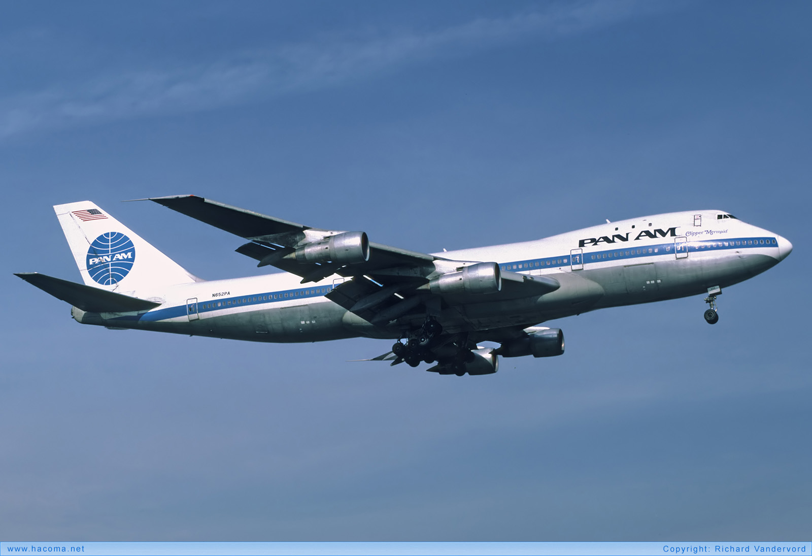 Foto von N652PA - Pan Am Clipper Pacific Trader / Mermaid - London Heathrow Airport - 03.1987