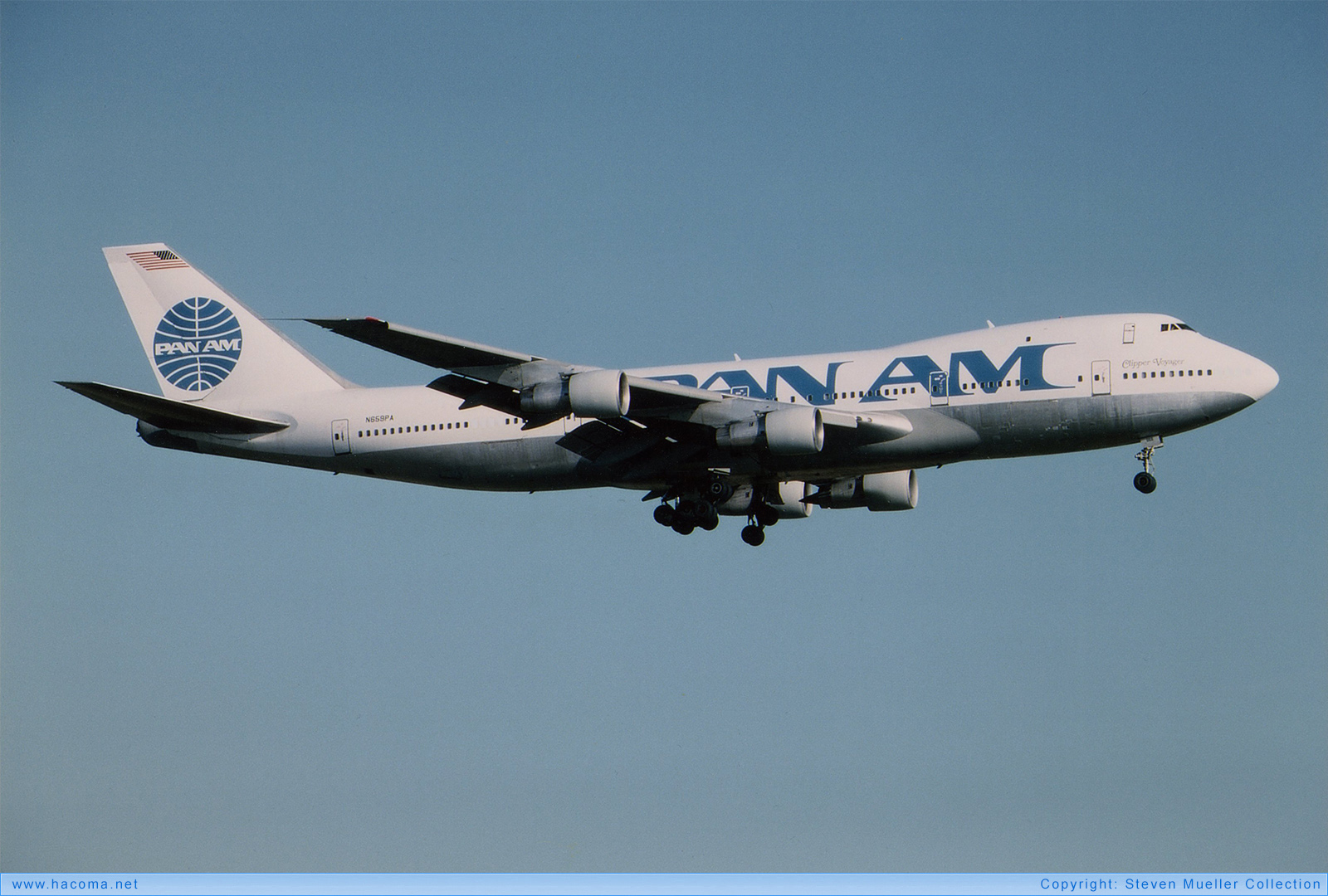 Photo of N659PA - Pan Am Clipper Plymouth Rock  / Romance of the Seas / Plymouth Rock / Voyager - Frankfurt International Airport - 1990