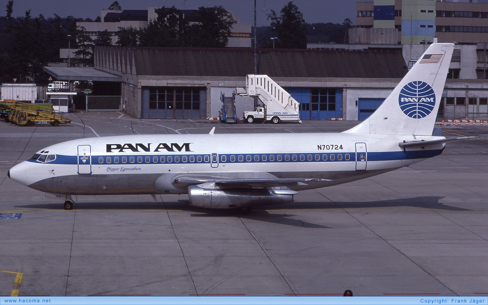 Photo of N70724 - Pan Am Clipper Spreeathen / Georgia - Frankfurt International Airport - Aug 19, 1984