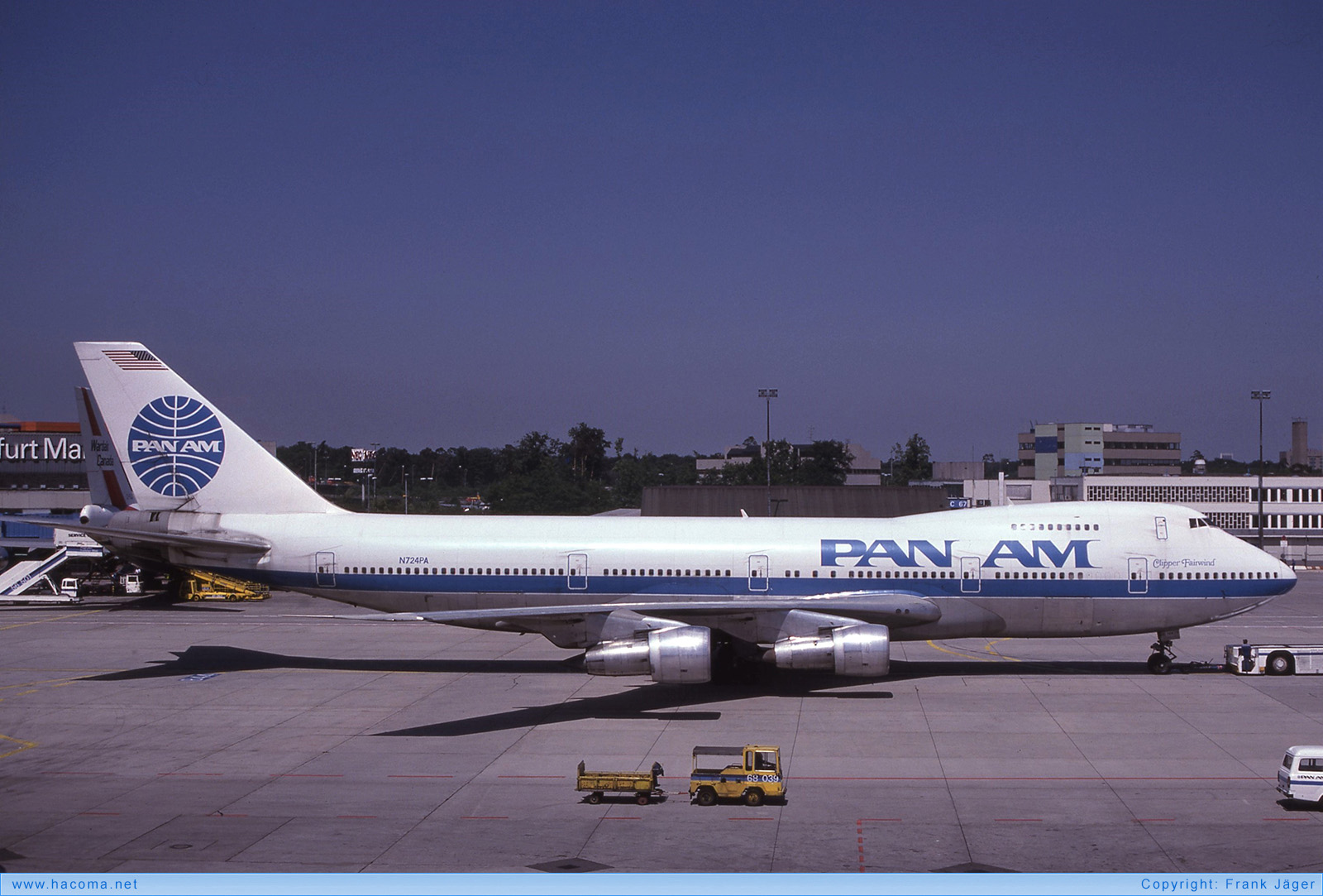 Foto von N724PA - Pan Am Clipper Fairwind - Flughafen Frankfurt am Main - 25.05.1986