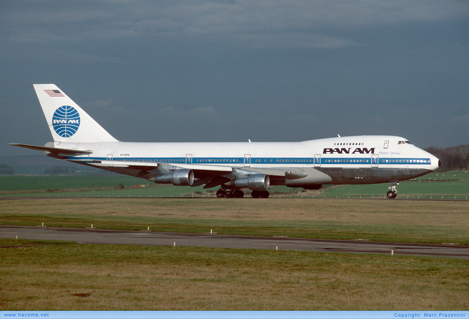 Foto von N726PA - Pan Am Clipper Cathay - Flughafen Glasgow-Prestwick - 1984