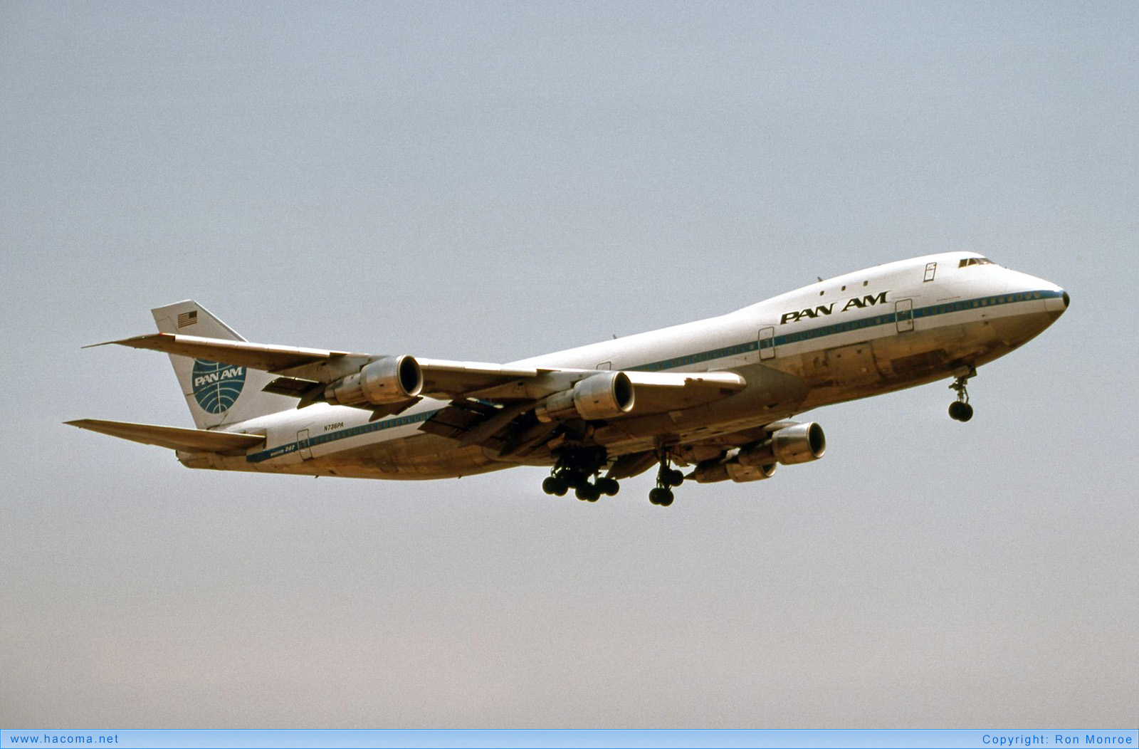 Foto von N736PA - Pan Am Clipper Mayflower / Young America / Victor - Los Angeles International Airport - 06.1976