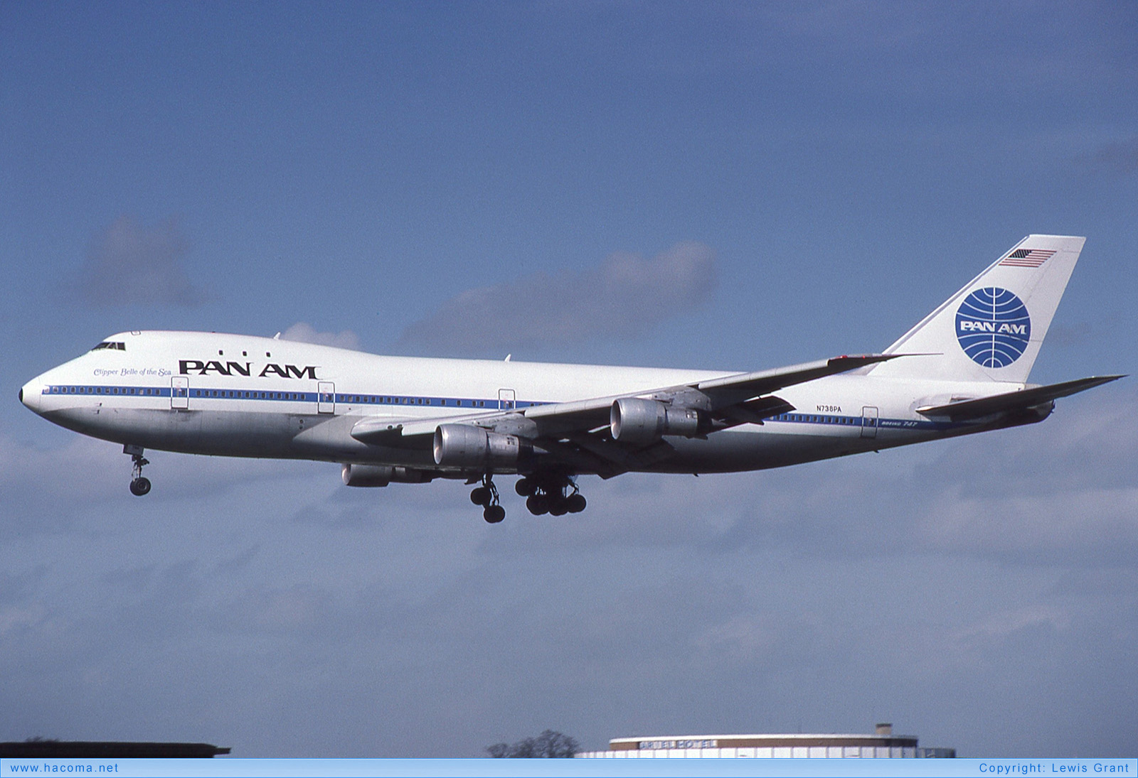 Photo of N738PA - Pan Am Clipper Defender / Belle of the Sea - London Heathrow Airport - Mar 28, 1981