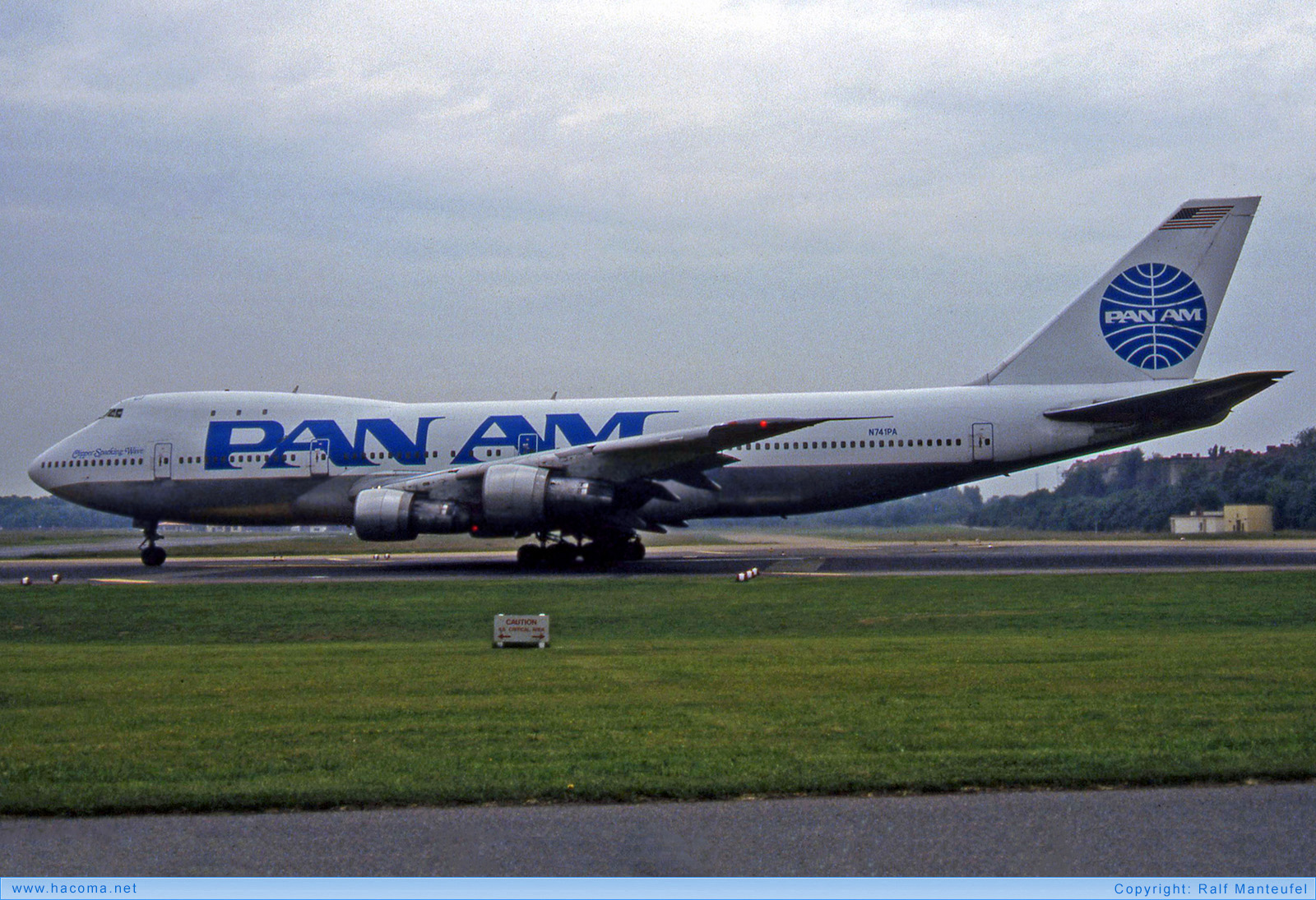 Photo of N741PA - Pan Am Clipper Kit Carson / Sparking Wave / Special Olympian - Berlin Tempelhof Airport - Jun 1987