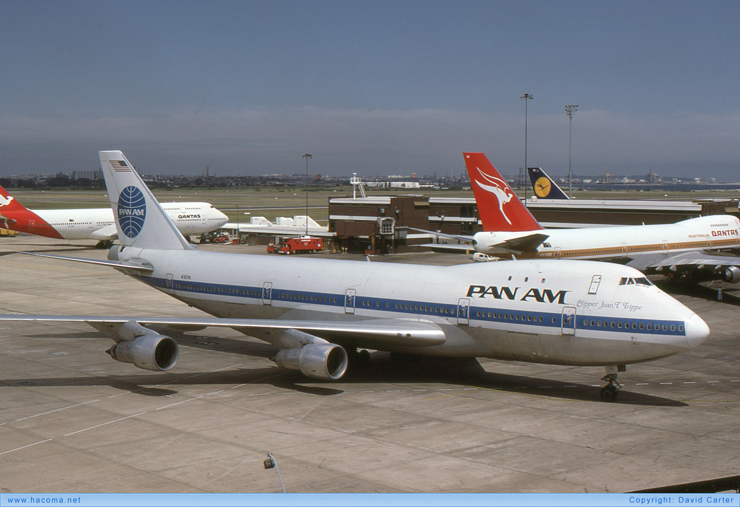 Photo of N747PA - Pan Am Clipper America / Sea Lark / Juan T. Trippe - Sydney Airport - Jan 1985