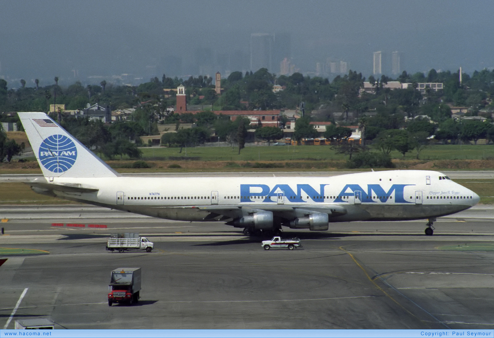 Photo of N747PA - Pan Am Clipper America / Sea Lark / Juan T. Trippe - Apr 9, 1989