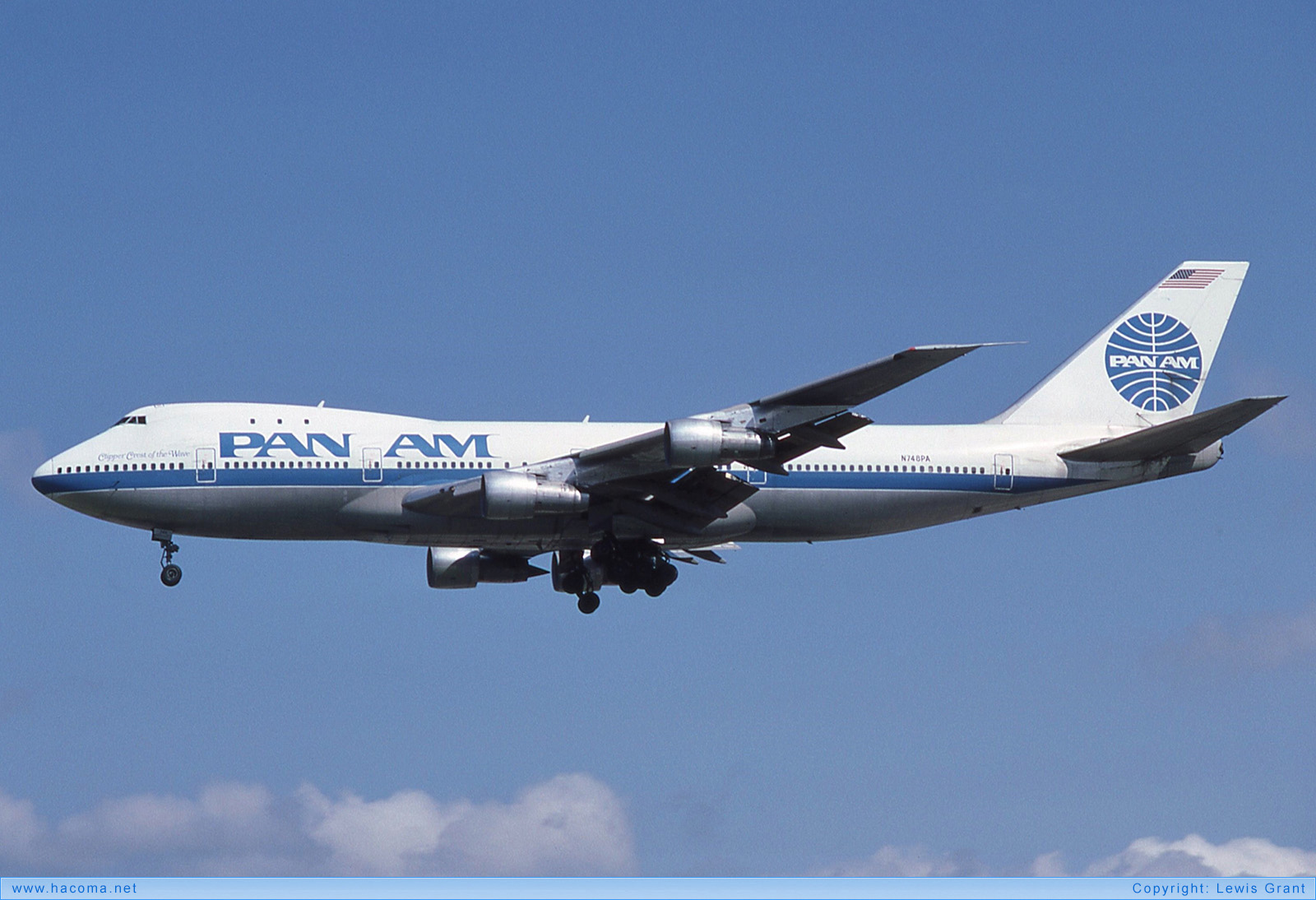 Foto von N748PA - Pan Am Clipper Hornet / Crest of the Wave - London Heathrow Airport - 24.08.1986