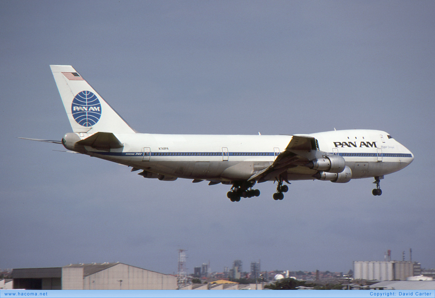 Foto von N749PA - Pan Am Clipper Intrepid / Dashing Wave - Kingsford Smith International Airport - 01.1980