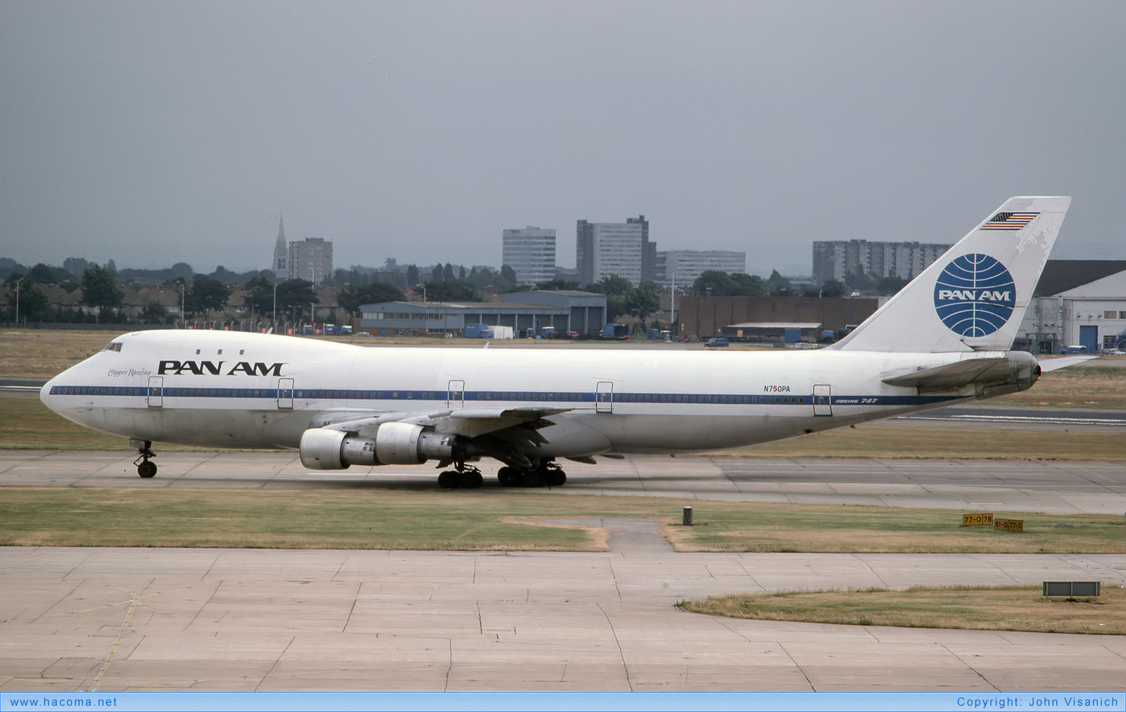 Foto von N750PA - Pan Am Clipper Rambler / Neptune's Favorite / Ocean Rose - London Heathrow Airport - 19.07.1981