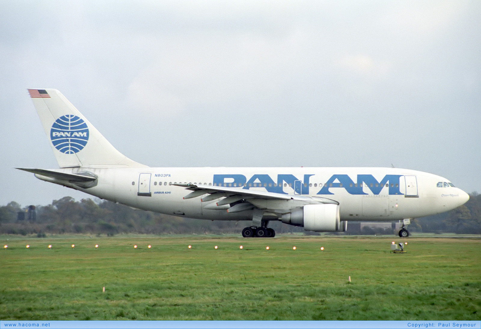 Photo of N803PA - Pan Am Clipper Munich - Gatwick Airport - Nov 24, 1991