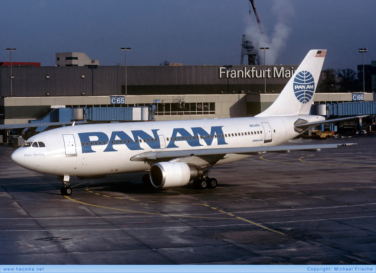 Photo of N804PA - Pan Am Clipper Hamburg - Frankfurt International Airport - Feb 1985