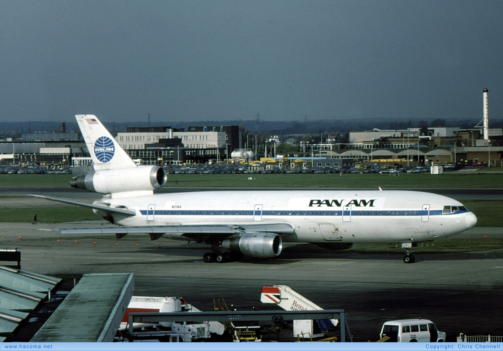Photo of N81NA - Pan Am Clipper Atmosphere - London Heathrow Airport - Feb 6, 1981