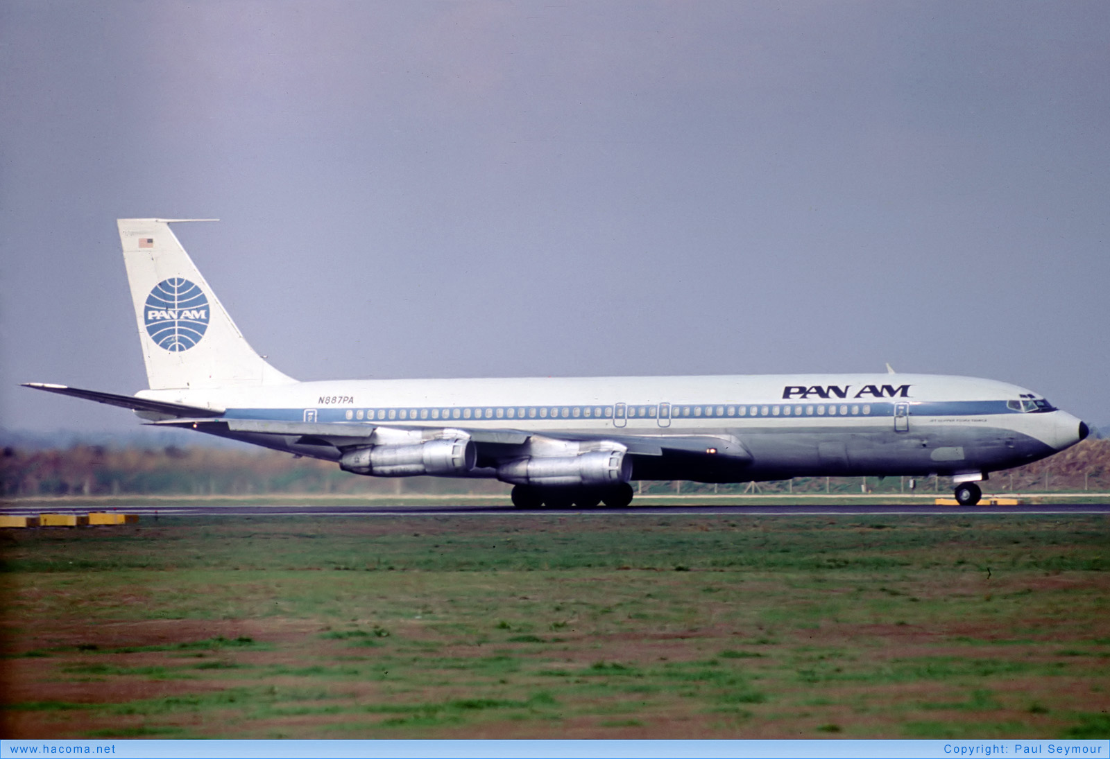 Foto von N887PA - Pan Am Clipper Flora Temple - London Heathrow Airport - 18.10.1976