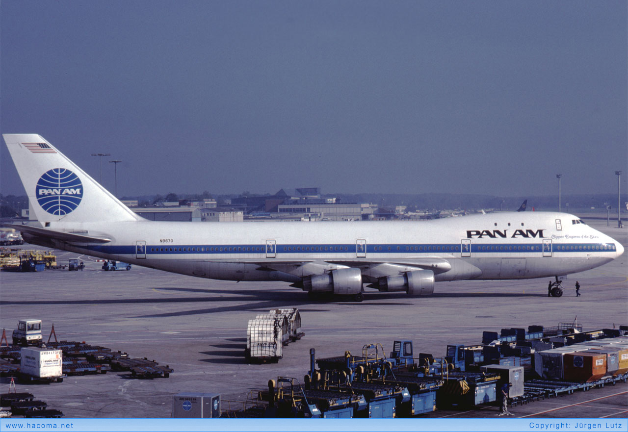 Foto von N9670 - Pan Am Clipper Empress of the Skies - Flughafen Frankfurt am Main - 1987