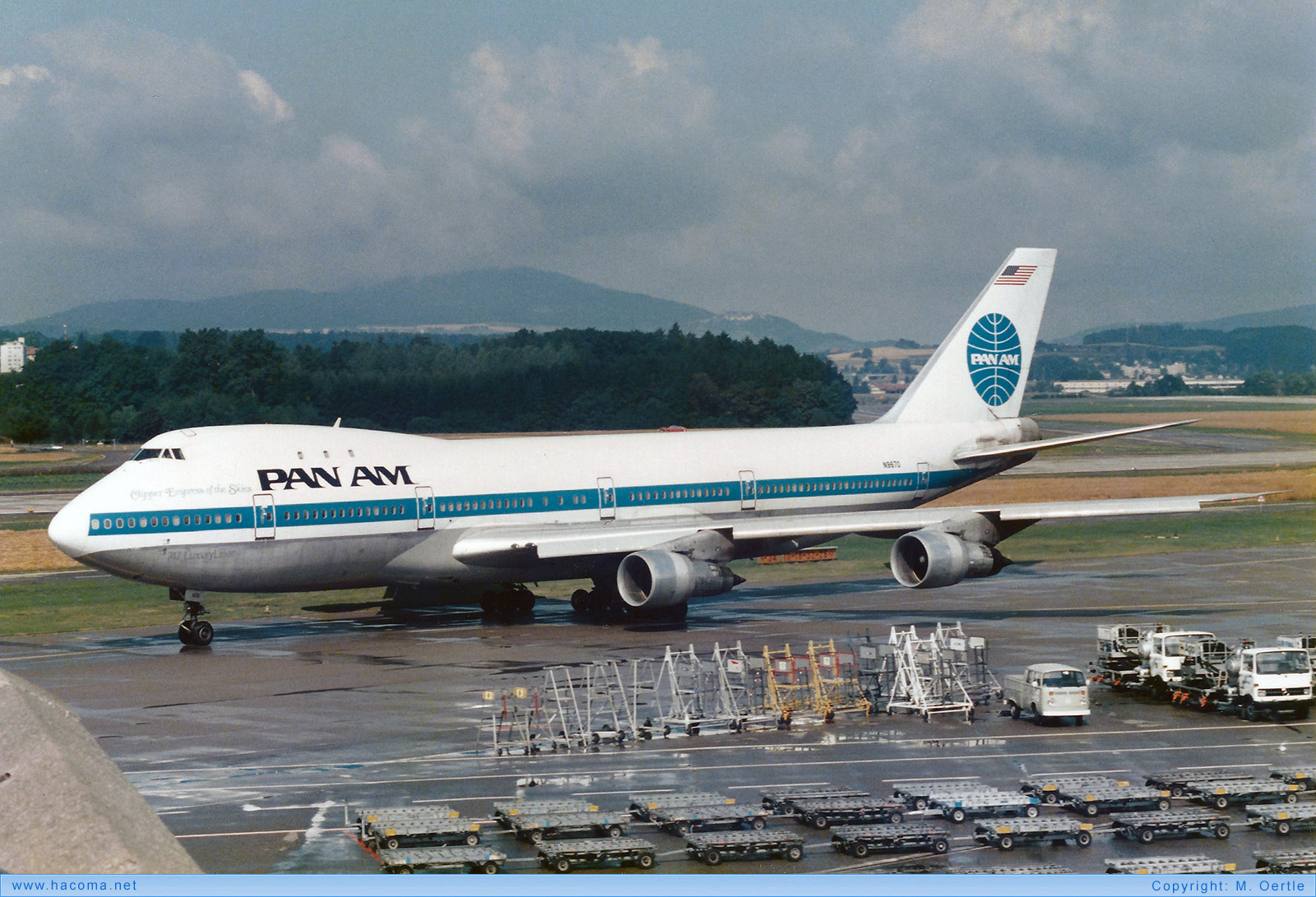 Foto von N9670 - Pan Am Clipper Empress of the Skies - Flughafen Zürich - 07.1984