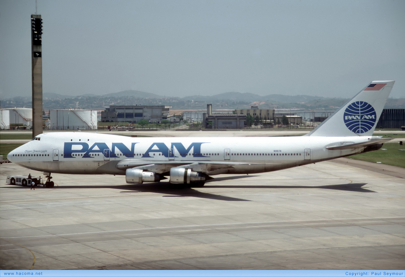 Photo of N9674 - Pan Am Clipper Beacon Light - Galeão International Airport - Oct 15, 1988