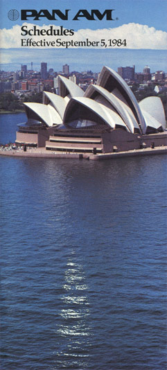 Pan Am Timetable Sep 5, 1984