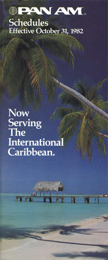 Pan Am Timetable Oct 31, 1980