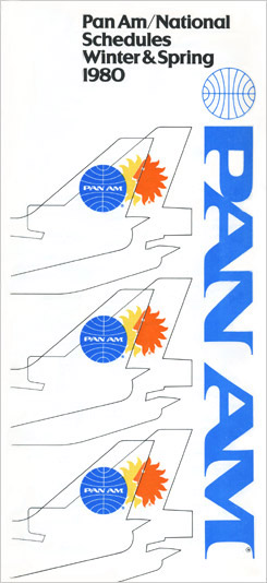 Pan Am Timetable Feb, 15, 1980