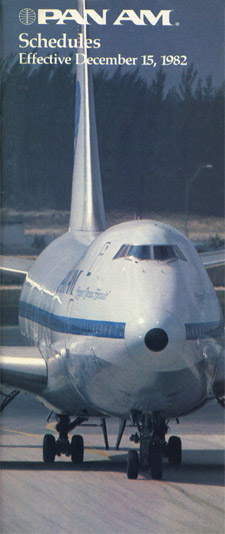 Pan Am Timetable Dec, 15, 1980