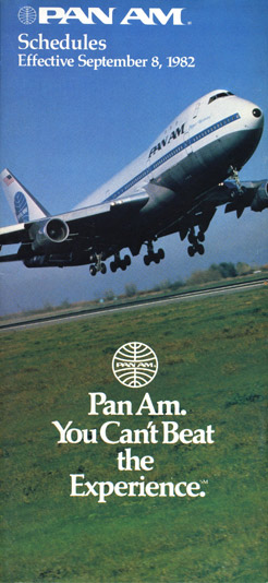 Pan Am Timetable Aug 8, 198