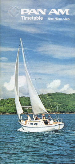 Pan Am Timetable Oct 28, 1973