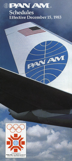 Pan Am Timetable 9, 14, 1976