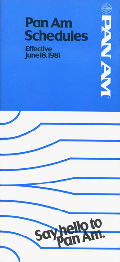 Pan Am Timetable 9, 12, 1977