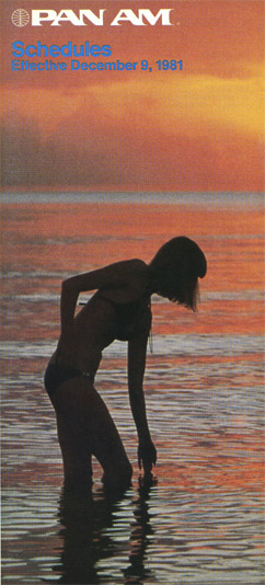 Pan Am Timetable Dec 9, 1981