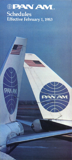 Pan Am Timetable Jan, 15, 1990