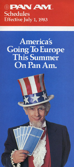 Pan Am Timetable Jul 1, 1983