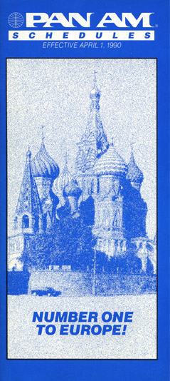 Pan Am Timetable Apr 1, 199