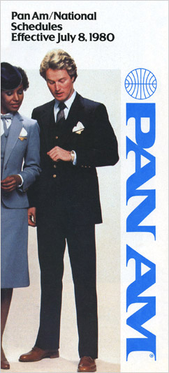 Pan Am Timetable Jul 8, 198
