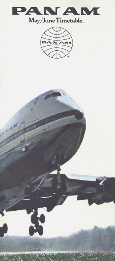 Pan Am Timetable 08 01, 1971