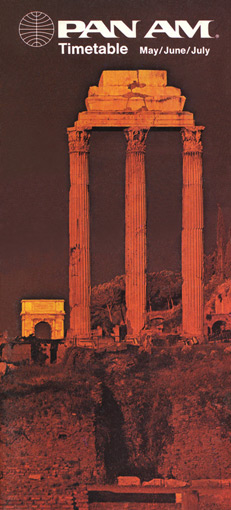 Pan Am Timetable Apr 29, 1973