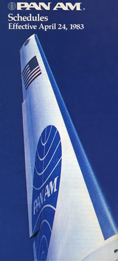 Pan Am Timetable Sep 5, 1984